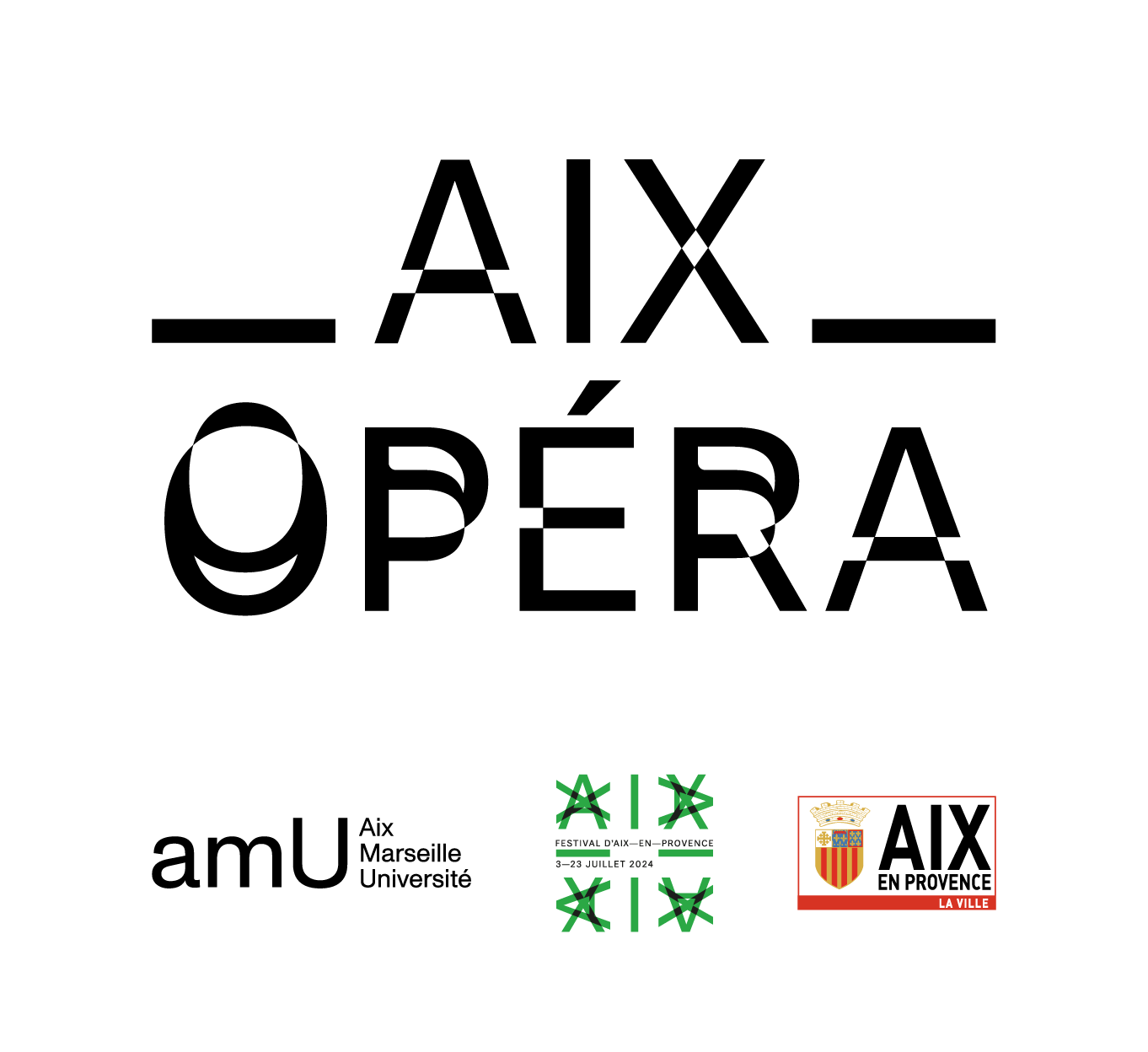 Bloc logo AixOpéra avec les logos des partenaires